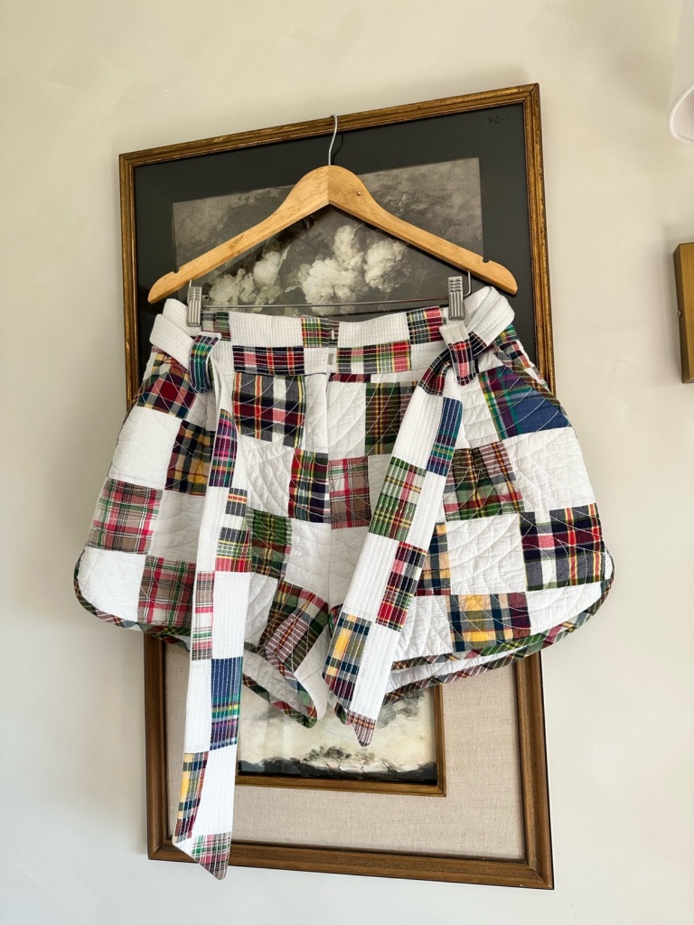 Sezane Patchwork Island Shorts FR 44 US 12 - Picture 2 of 11